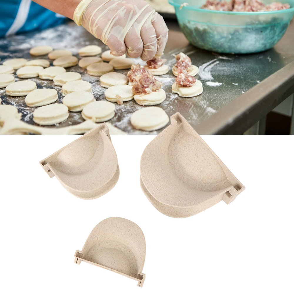 Dumpling Press Set - طقم صانع الزلابية من البلاستيك والفولاذ