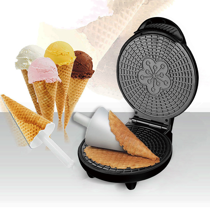 Waffle Cone Maker - الكهربائية المقرمشة البيض صانع اللفافات المنزلية
