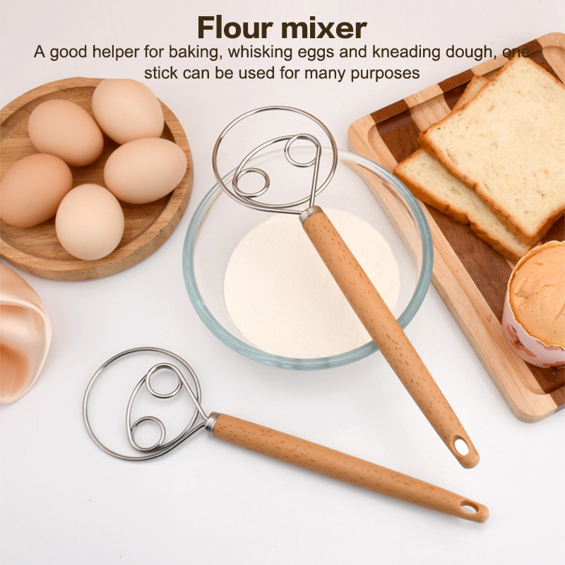 Danish Pancake Pan - 10 بوصة الإبداعية خلاط يدوي لتقوم