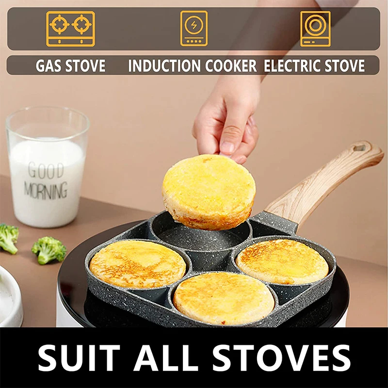 مقلاة بانكيك وبيض بـ 4 أقسام،  - مراجعة Egg Waffle Pan وسعره