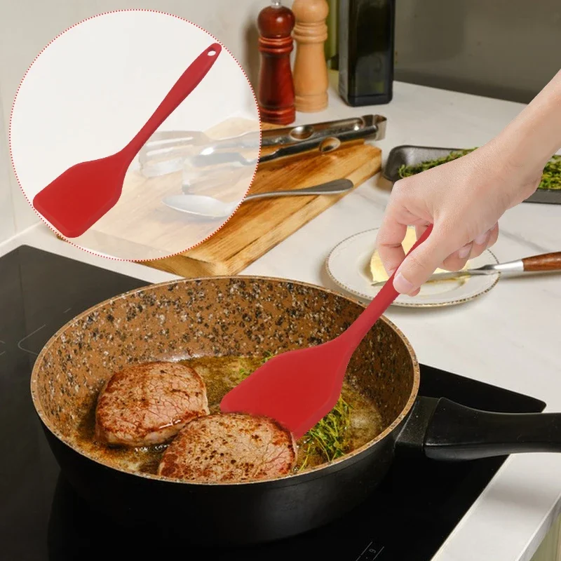 سيليكون الطبخ تسرب ملعقة مجرفة - مراجعة Okonomiyaki Spatula وسعره