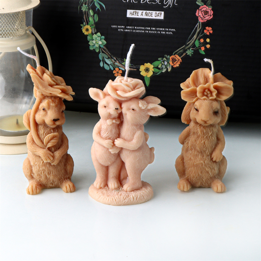 ثلاثية الأبعاد زهرة أرنب شمعة  - مراجعة Bunny Cake Mold وسعره