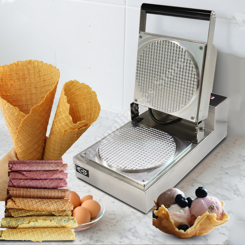 آلة صنع اللفائف الكهربائية الص - مراجعة Waffle Cone Maker وسعره