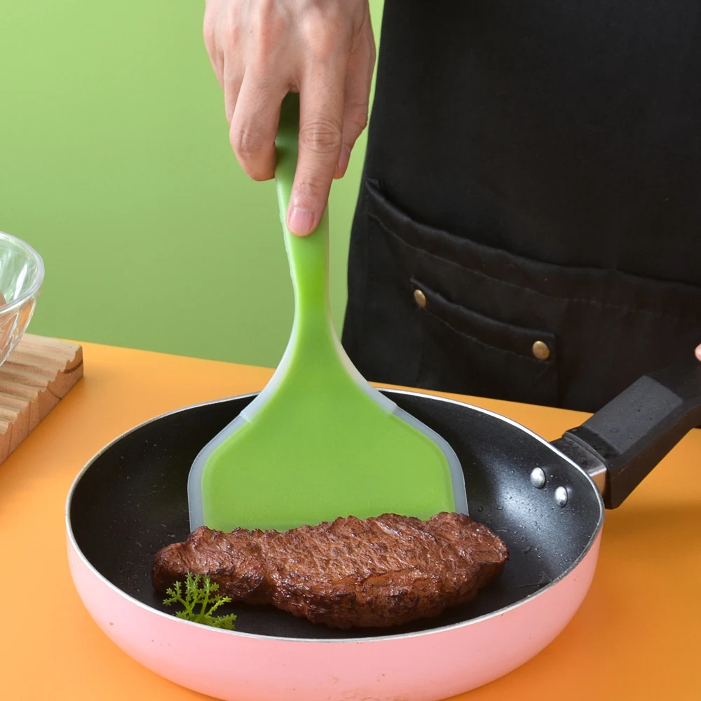 1 قطعة ملعقة سيليكون واسعة الف - مراجعة Okonomiyaki Spatula وسعره