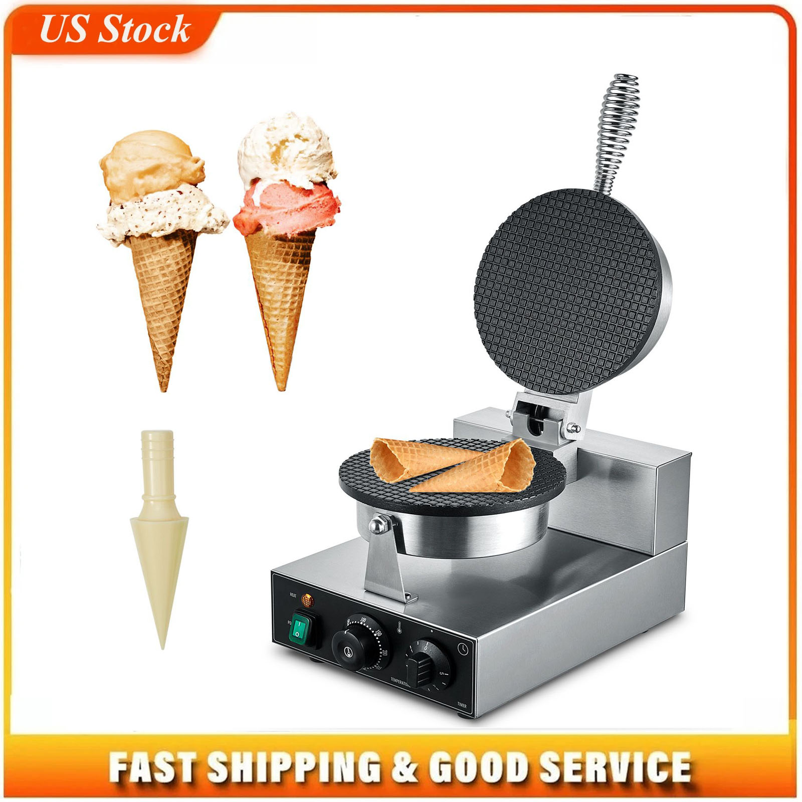 ماكينة صنع مخاريط الآيس كريم ا - مراجعة Waffle Cone Maker وسعره